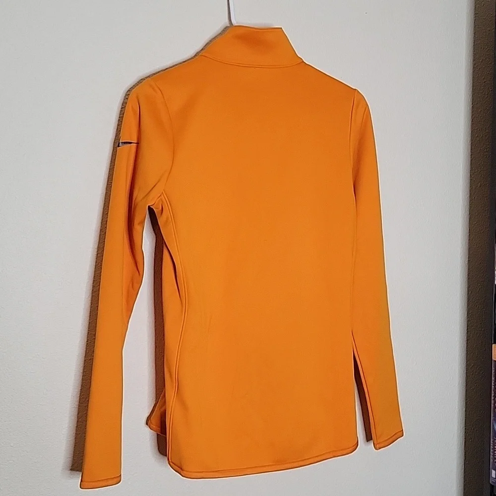 Nike Golf Bright Orange Fleece Lined Half Zip Jacket - Picture 8 of 10